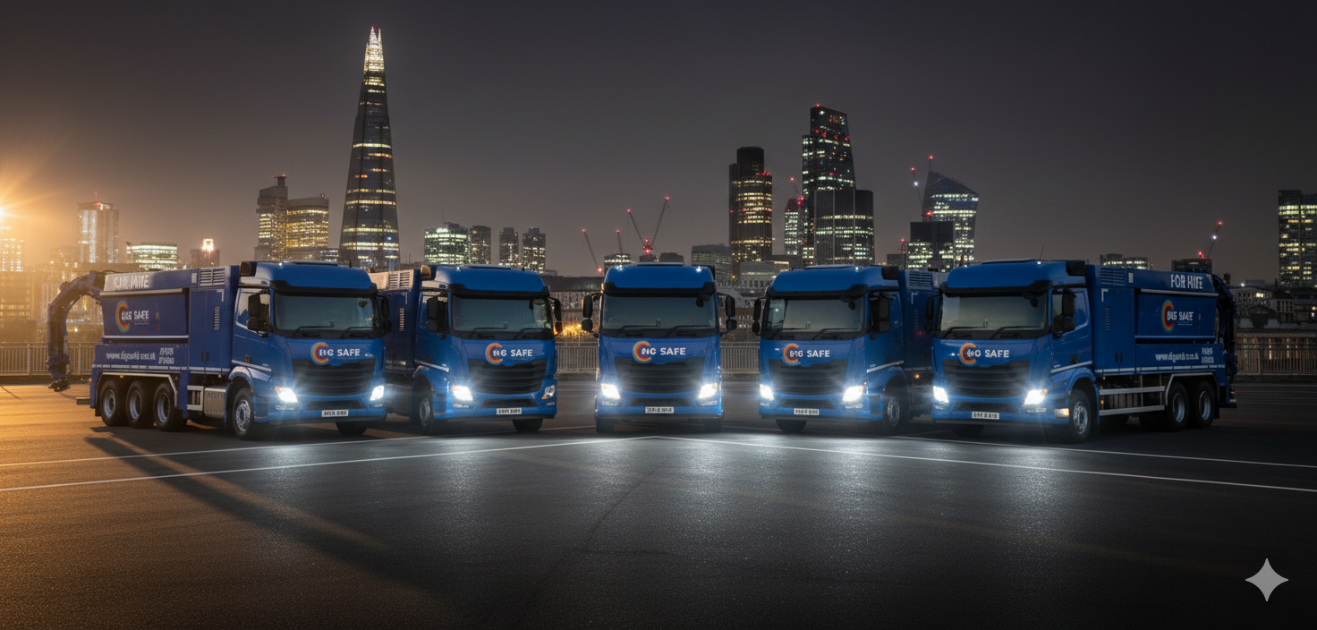 Vacuum excavation operator with boom